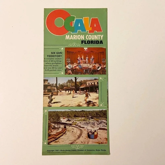 Vintage 1967 Ocala Marion County Florida Brochure Pamphlet Souvenir - Picture 2 of 10